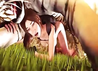 3D zoophilia XXX with epic stallion